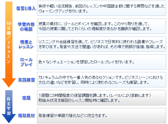 ネットライブレッスンと自主学習の流れ